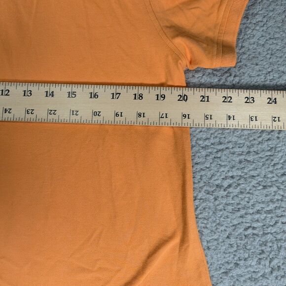 Tommy Hilfiger Polo Mens Size Extra Large Orange Solid Pattern Short Sleeve - Picture 5 of 6